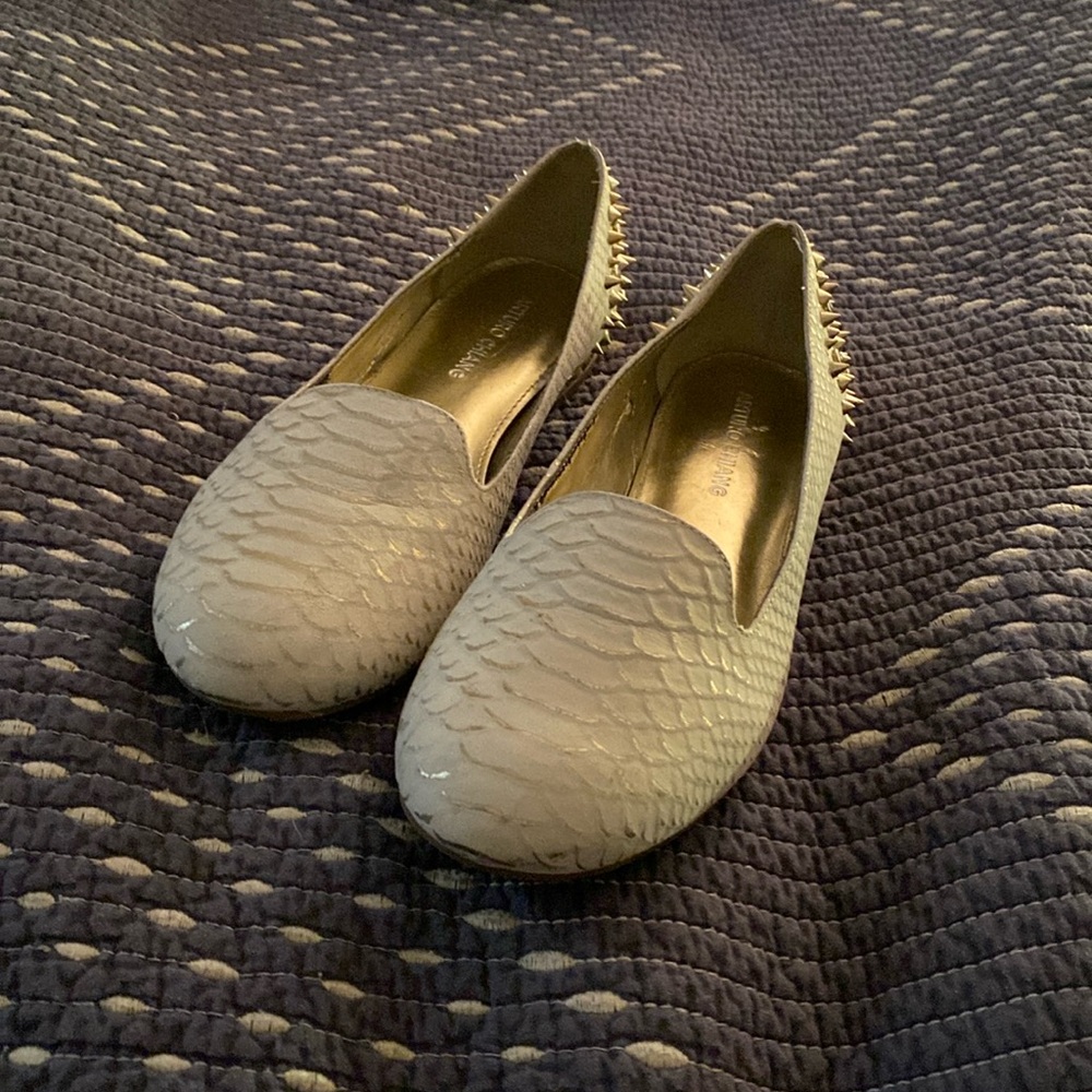 Arturo Chiang Studded Flats 8.5